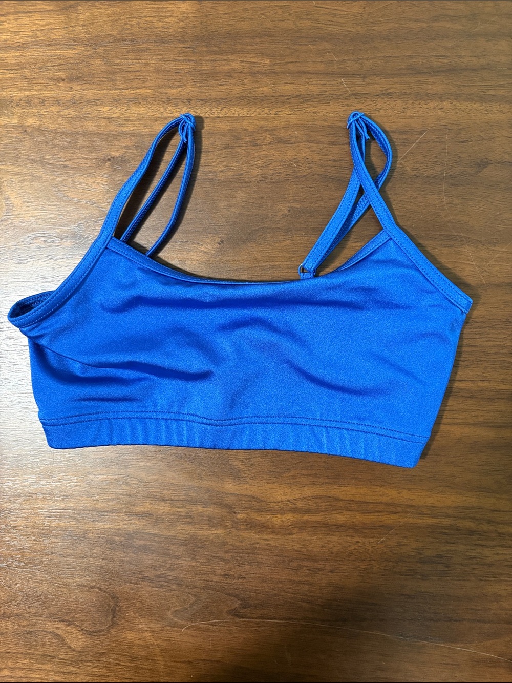 Weissman Royal Blue Double-Strap Swim Bralette